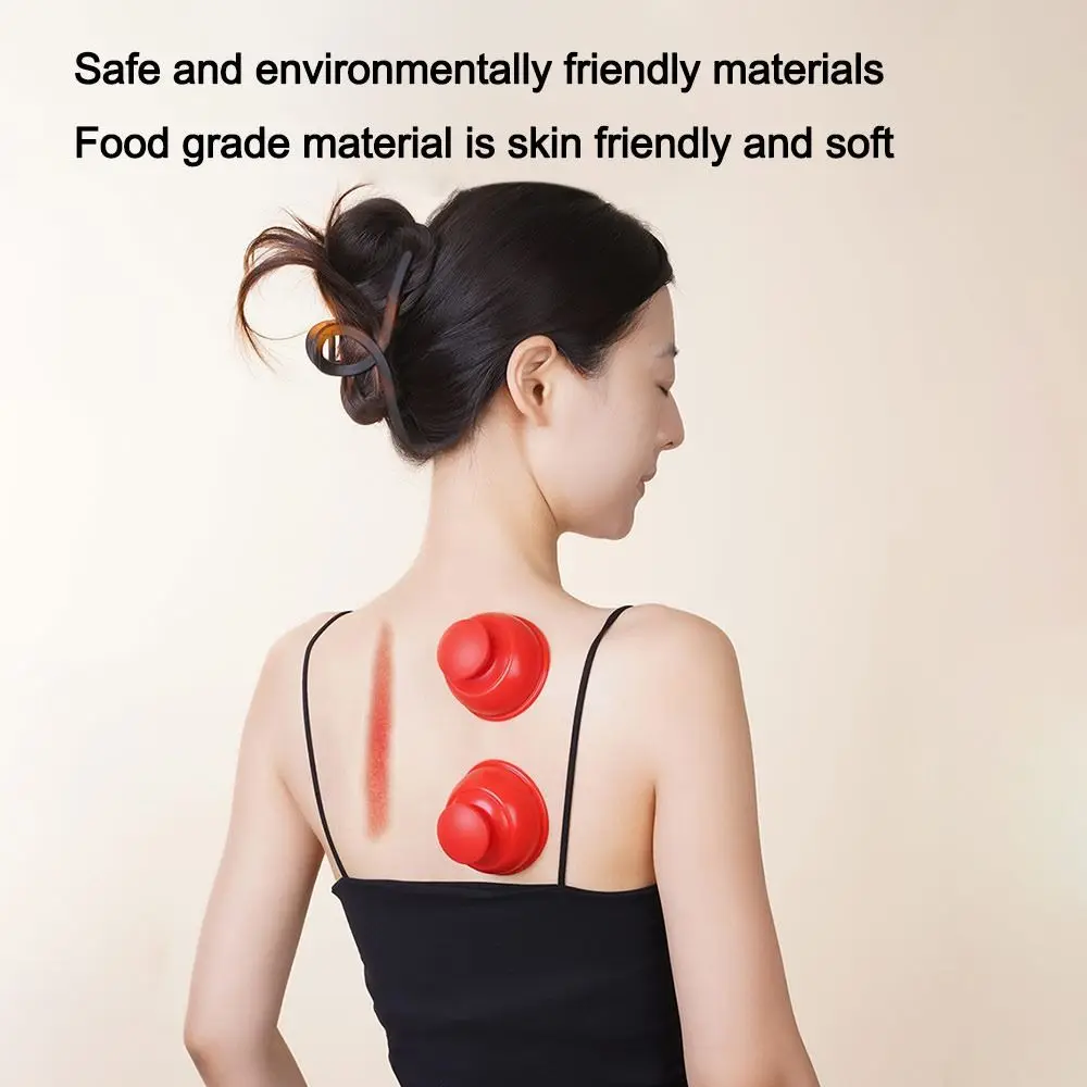 Portable Silicone Vacuum Cupping Anti Cellulite Scraping Silicone Cupper Press Type Face Sucker Slimming Jar
