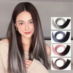 Gradient Hanging Ear Dyed Hair Piece Hanging Ear Type Color Hair Pad One Piece of Women Colored Joint Pick Up Dyed Hair Piece