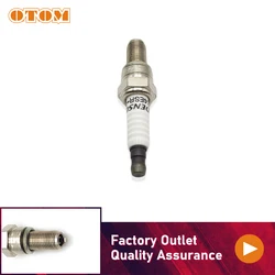 OTOM Motorcycle Parts Spark Plugs (Denso U24ESR-NB) For ZONGSHEN NC250 NB300 CBS300 Engine Accessories Pit Dirt Bike Off Road