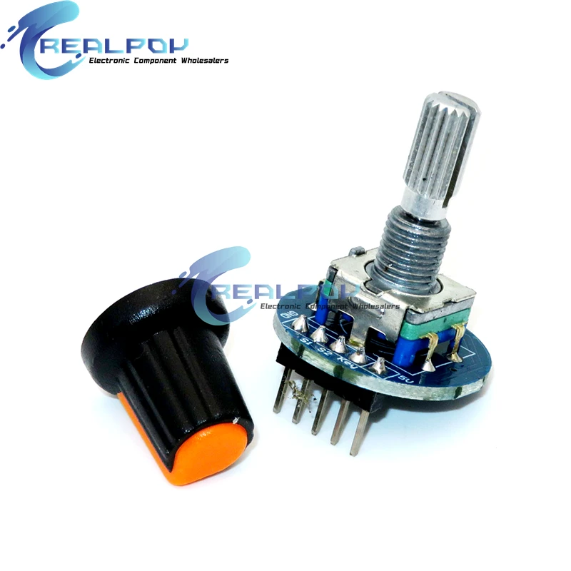 Rotary Encoder Module for Arduino Brick Sensor Development Round Audio Rotating Potentiometer Knob Cap EC11