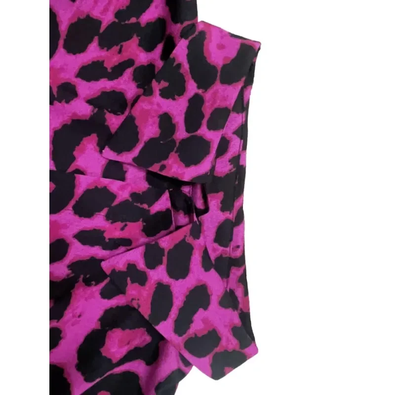 Taglie forti 1XL-5XL Camicetta leopardata moda donna Camicia Cappotto casual da donna Stampa grafica Cappotto allentato Abbigliamento donna lungo