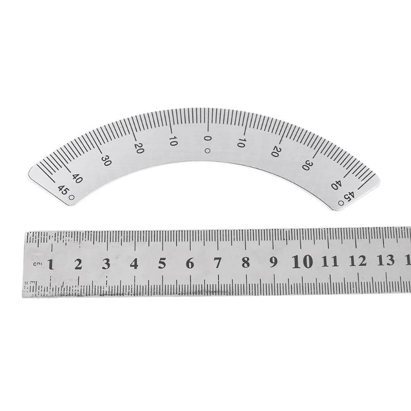 Compact Protractor with Clear Scale 45 Degree Scale Ruler Aluminum Alloy best sale