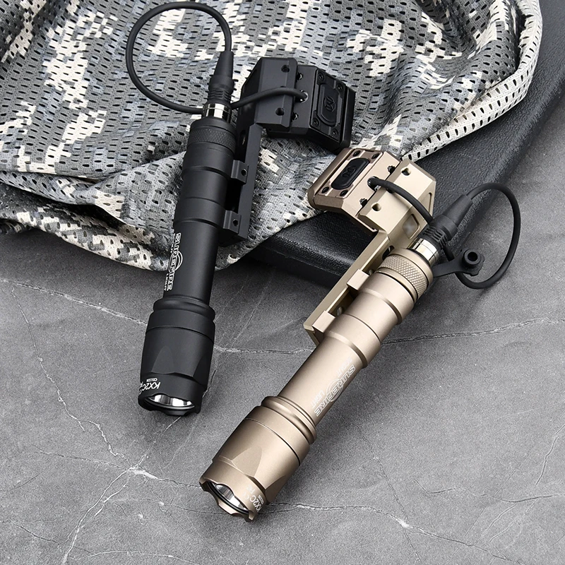 وادسن التكتيكية M300 M600 مصباح يدوي الجانب قاعدة إزاحة عدة الأبيض LED M300A M600C SF Surefir كشاف ضوء الادسنس معدات الصيد مصباح #3