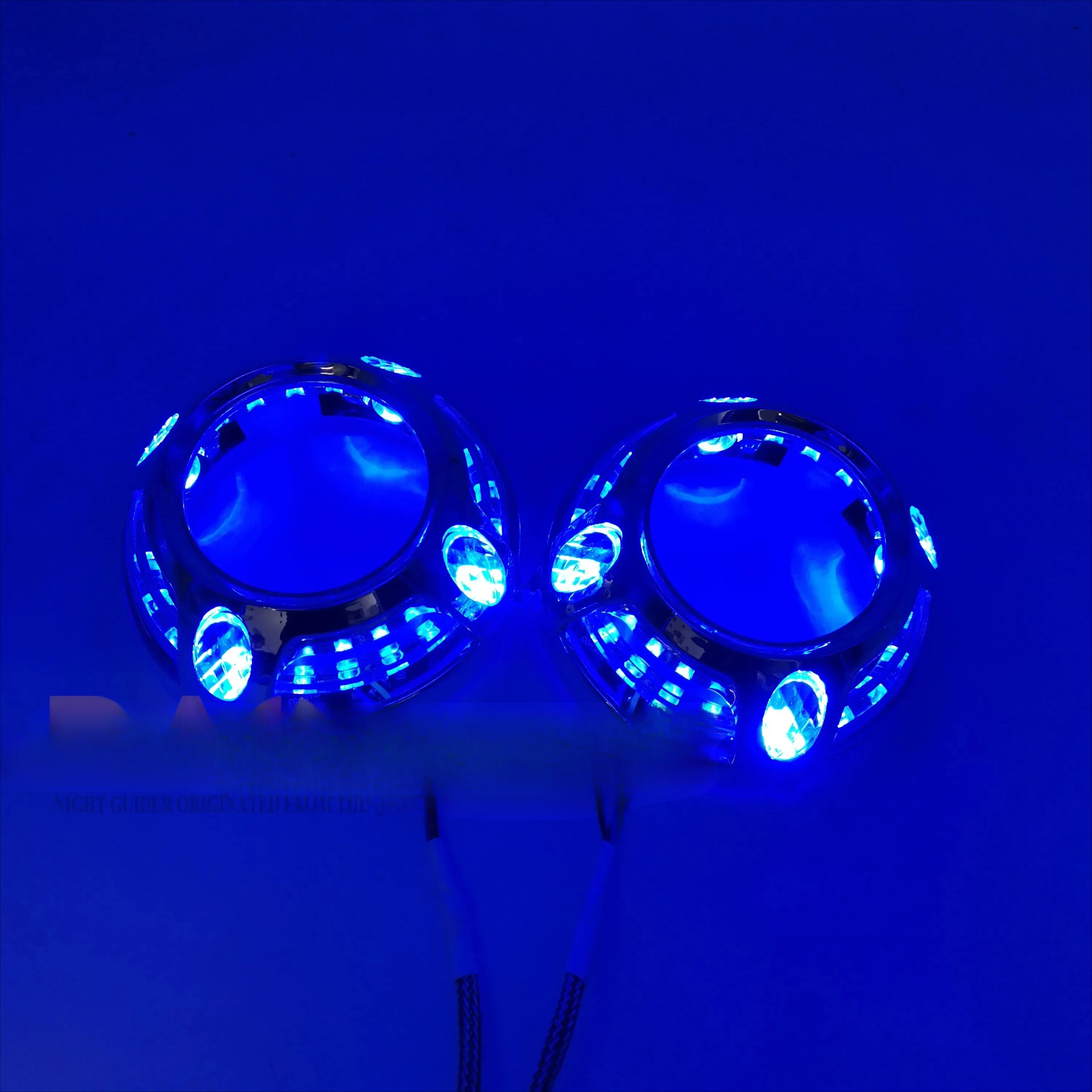 Universal Car Projector Lens Covering 3 Inch LED Angel Eyes Cover for Car Headlight