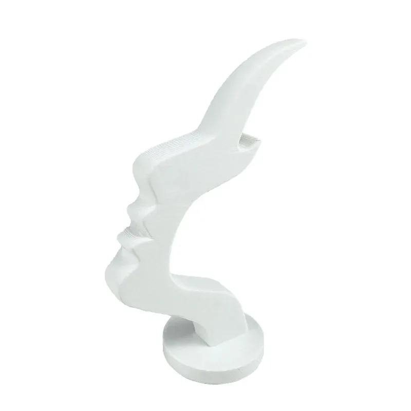 Minimalistischer 3D-gedruckter Brillenhalter mit menschlichem Profil – Lustiger und praktischer Schreibtisch-Deko-Ornament im Linienkunst-Stil