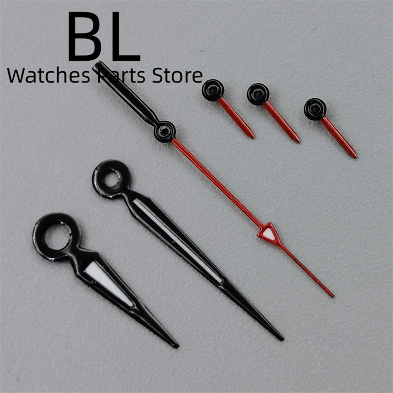 BLIGER Black White Red VK63 Watch Hands 6 Pins GreenLuminous for VK63 Quartz Chronograph Movement Men's Wristwatches Watch Parts