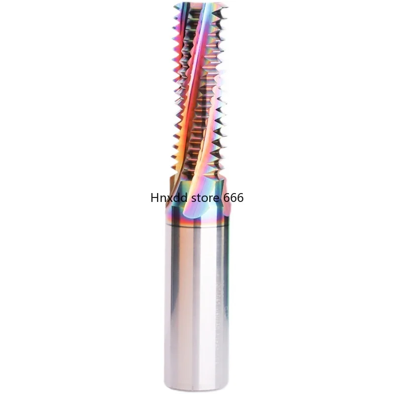 Numerical control tungsten steel thread milling cutter CNC colorful milling cutter for aluminum