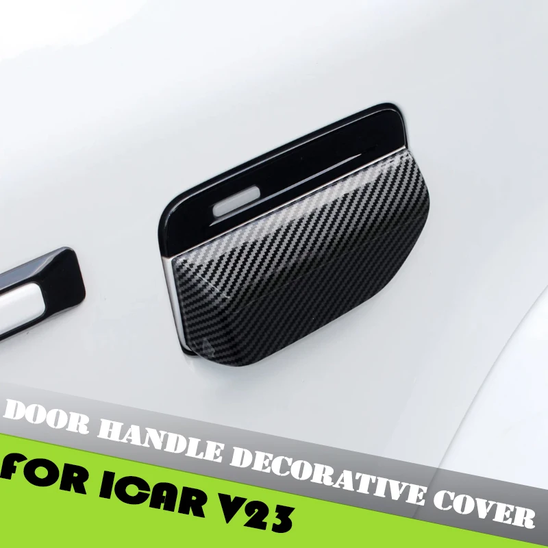 

Car Door Handle Decorative Cover Fit for Chery ICAR V23 Modified Auto Door Semi Open Handle Protective Sticker Car Accessories