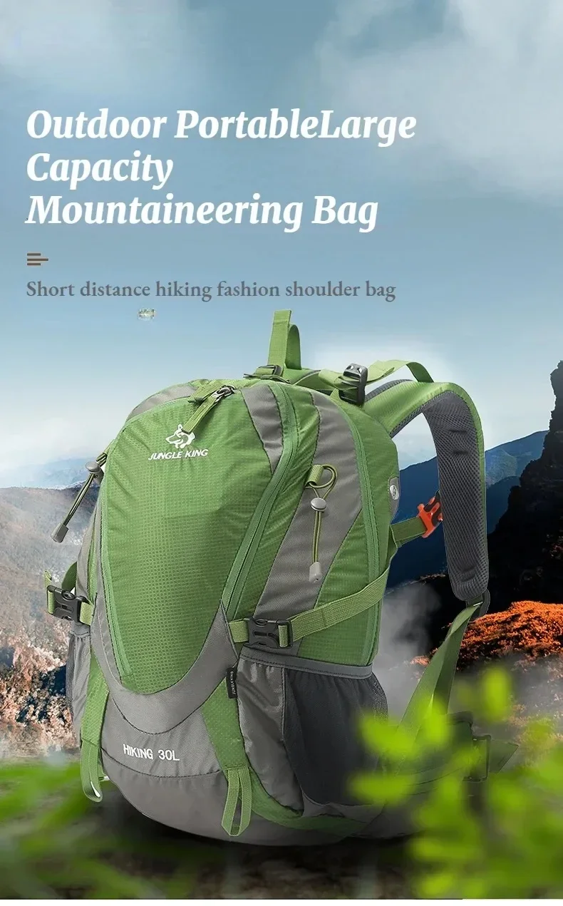 Outdoor Mountaineering Bag Nylon Travel Camping Backpack Sports Outdoor Bag Riding Backpack  High Capacity Wear Resistance