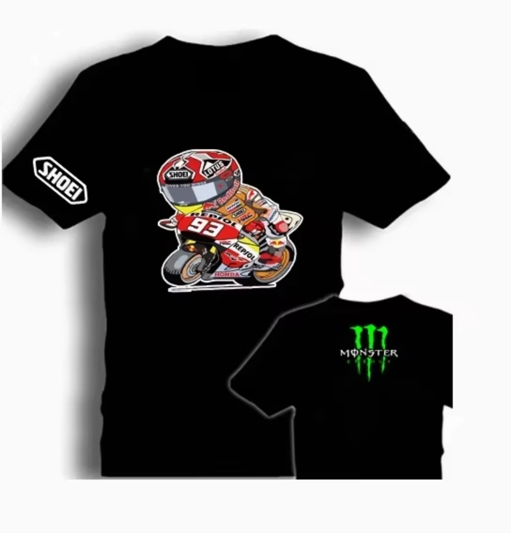

2025 Summer Men's Loose Motorcycle Racing Short Sleeve Rider Motorcycle T-shirt BMW Off-road E Family Half-sleeve Dakar Clothes