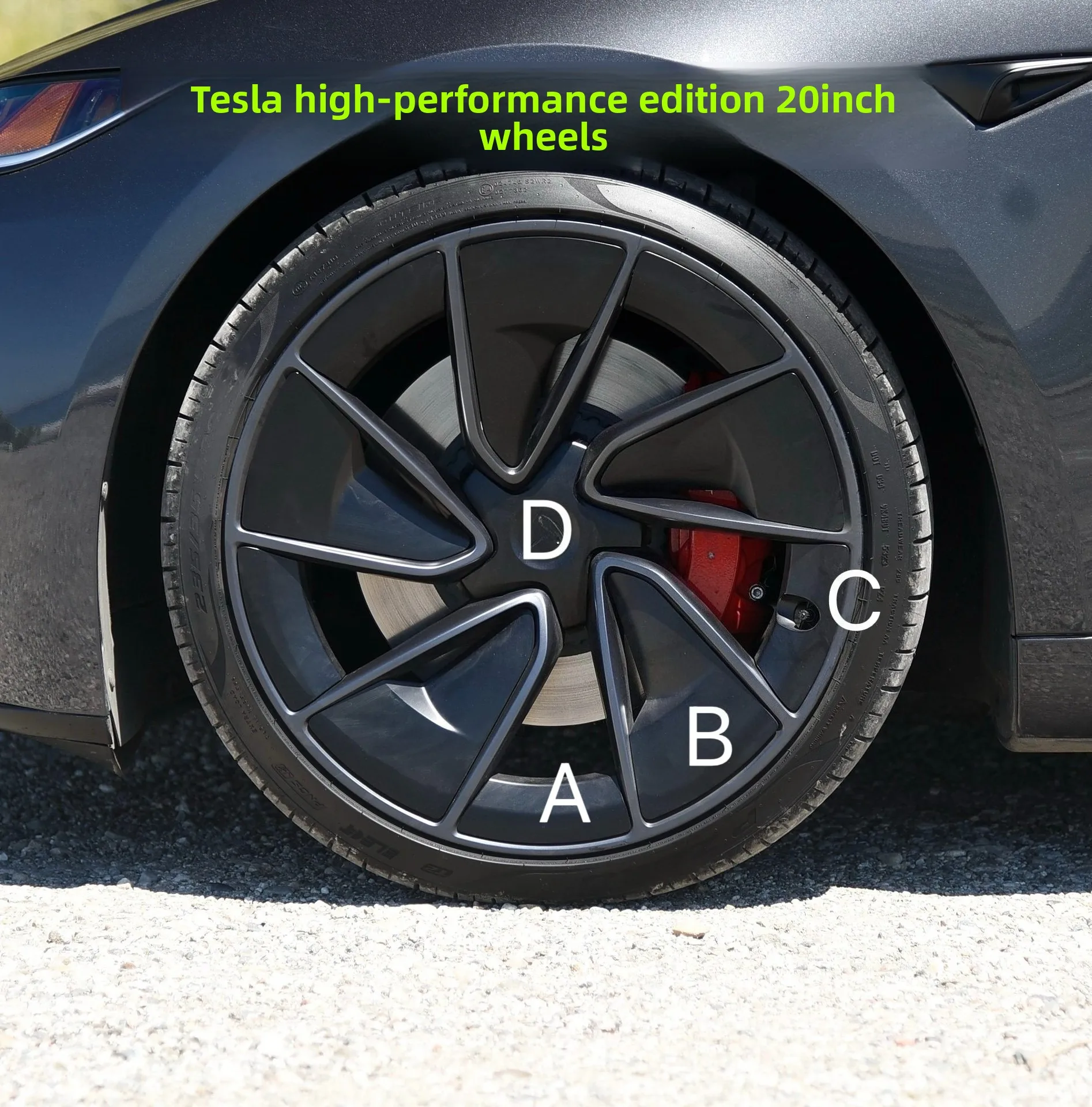 

Suitable for Tesla Hubcap 20-inch Model 3 Highland Performance Hubcap T-logo