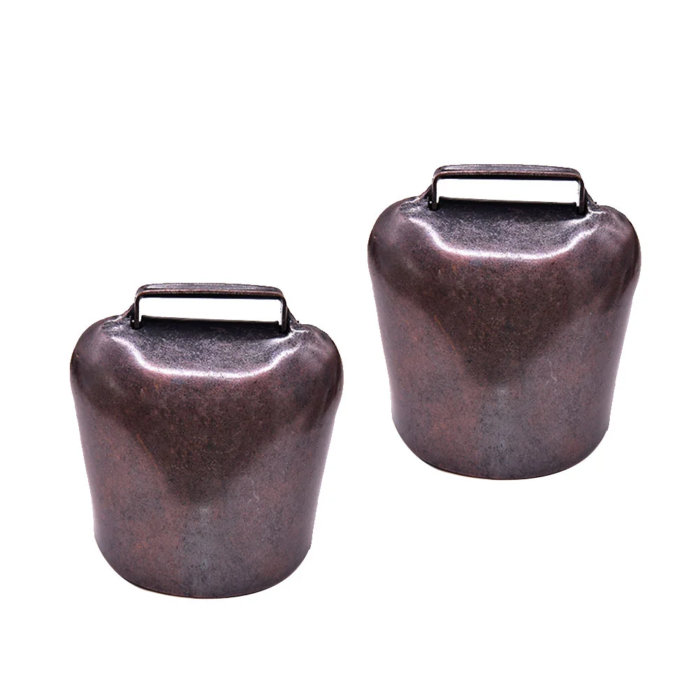2 Pcs Cow Bell DIY Hanging Sheep Pendant Decor Doorbell Animal Farming Accessories