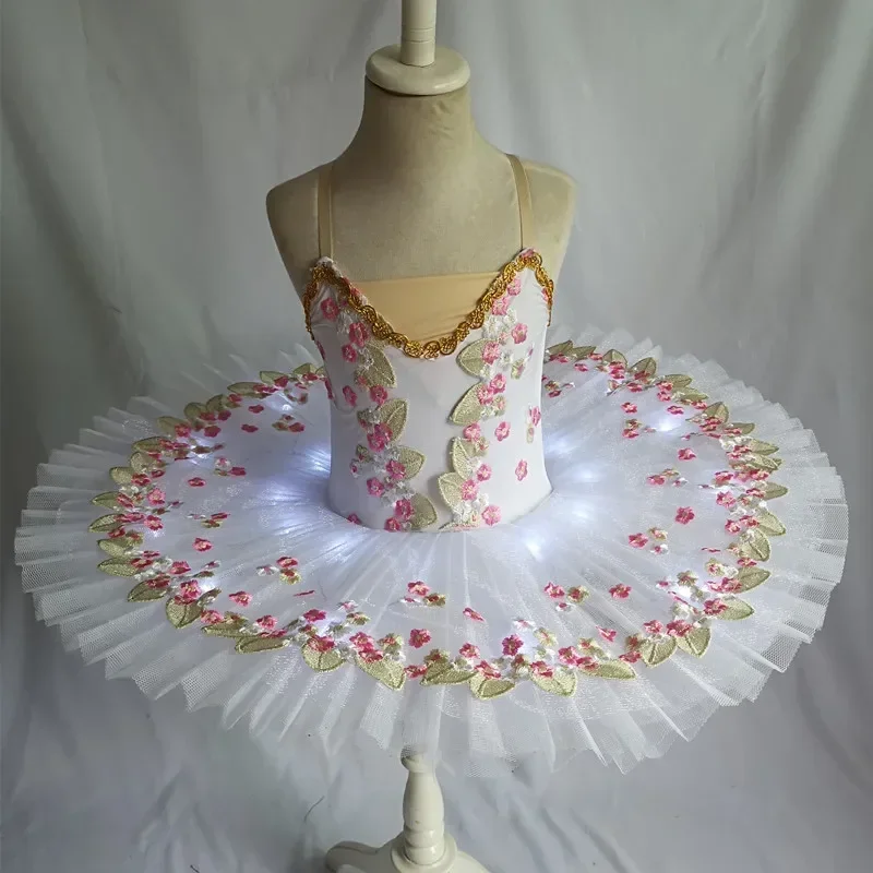 Weiße profession elle Ballerina Ballett Tutu für Kinder Kinder Kinder Mädchen Erwachsene Pfannkuchen Tutu Tanz kostüme Ballett Kleid Mädchen