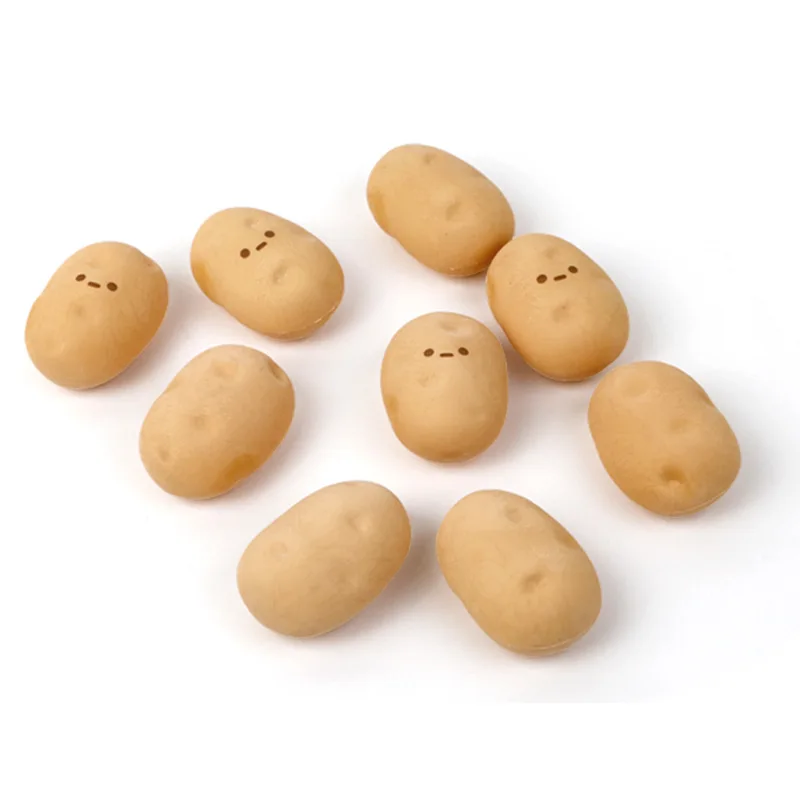1pcs New Creative Simulation Food Eraser Potato-shaped Model Children's Homework Pencil Correction Eraser Unique Funny Eraser