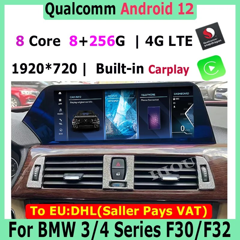 

Android 12 Snapdragon & MTK Car Radio Stereo Video Multimedia Player Autoradio GPS For BMW F30 F31 F34 F32 F33 F36 2013-2019