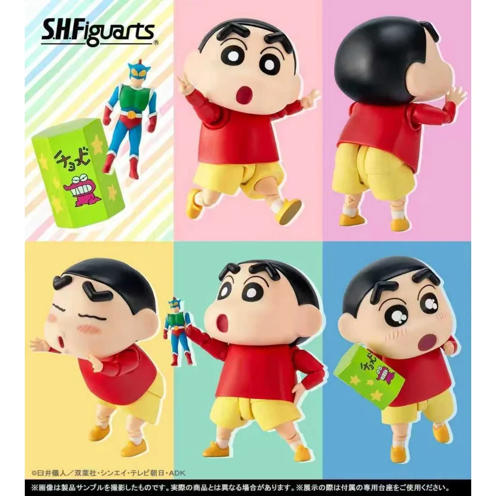 

В наличии BANDAI S.H.Figuarts SHF Crayon Shin-chan Shinnosuke Nohara Action Kamen Anime Фигурки Модель Коллекция игрушек Подарок