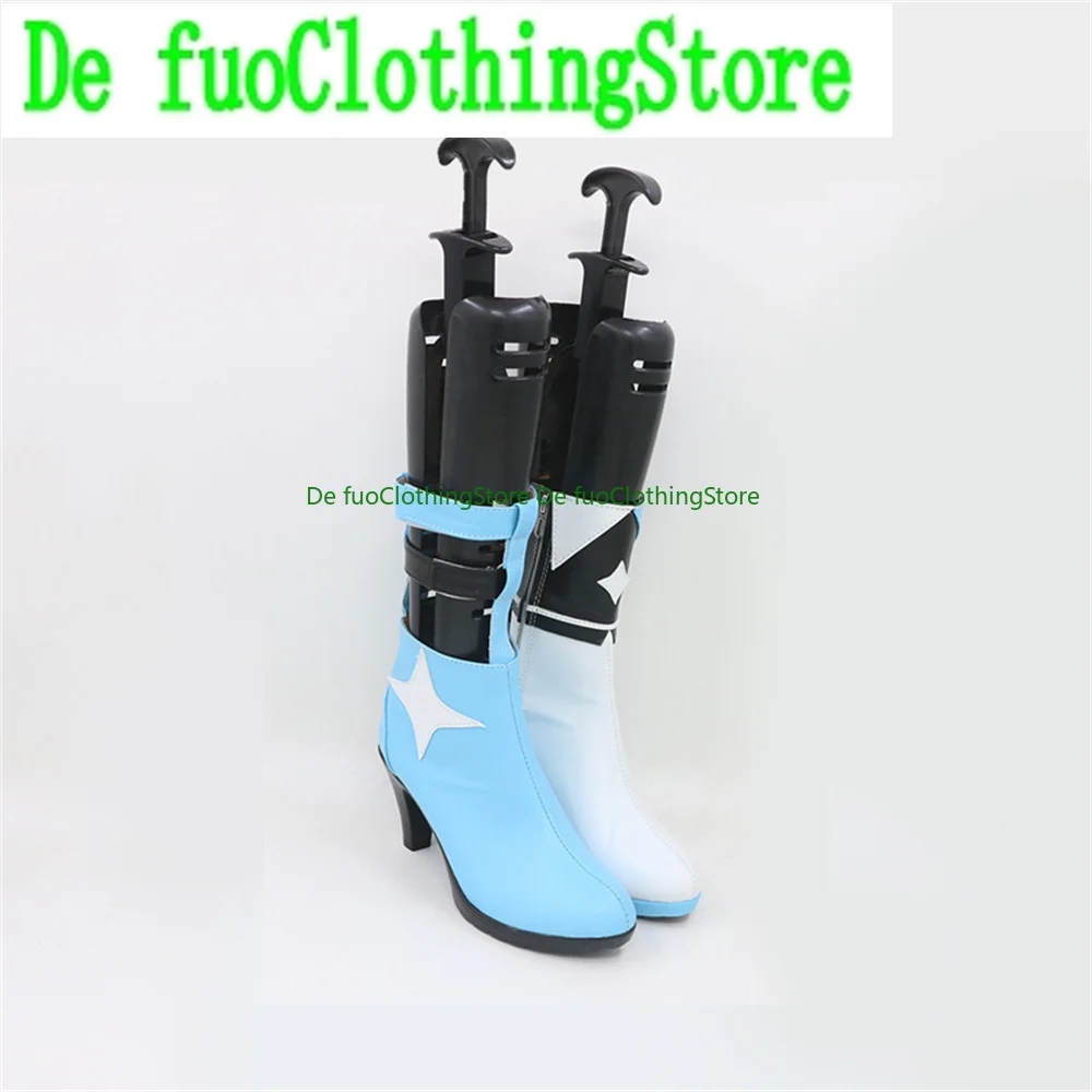 DefuoClothing Stoe Gawr Gura VCosplay Schuhe Stiefel SpielHalloween Weihnachten Spiel Anime Charakter Party Requisiten