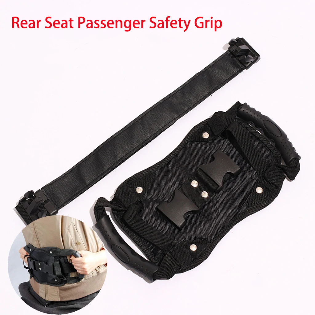 

Motorcycle Rear Passenger Safety Grab Rack Electric Vehicle Universal Rear Seat Tie Down Safety Armrests