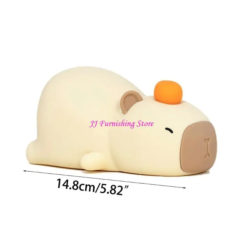 A9LB Cartoon LED Capybaras Lámpara USB USB RCHARGABLE & TOUCH Capybaras Night Light