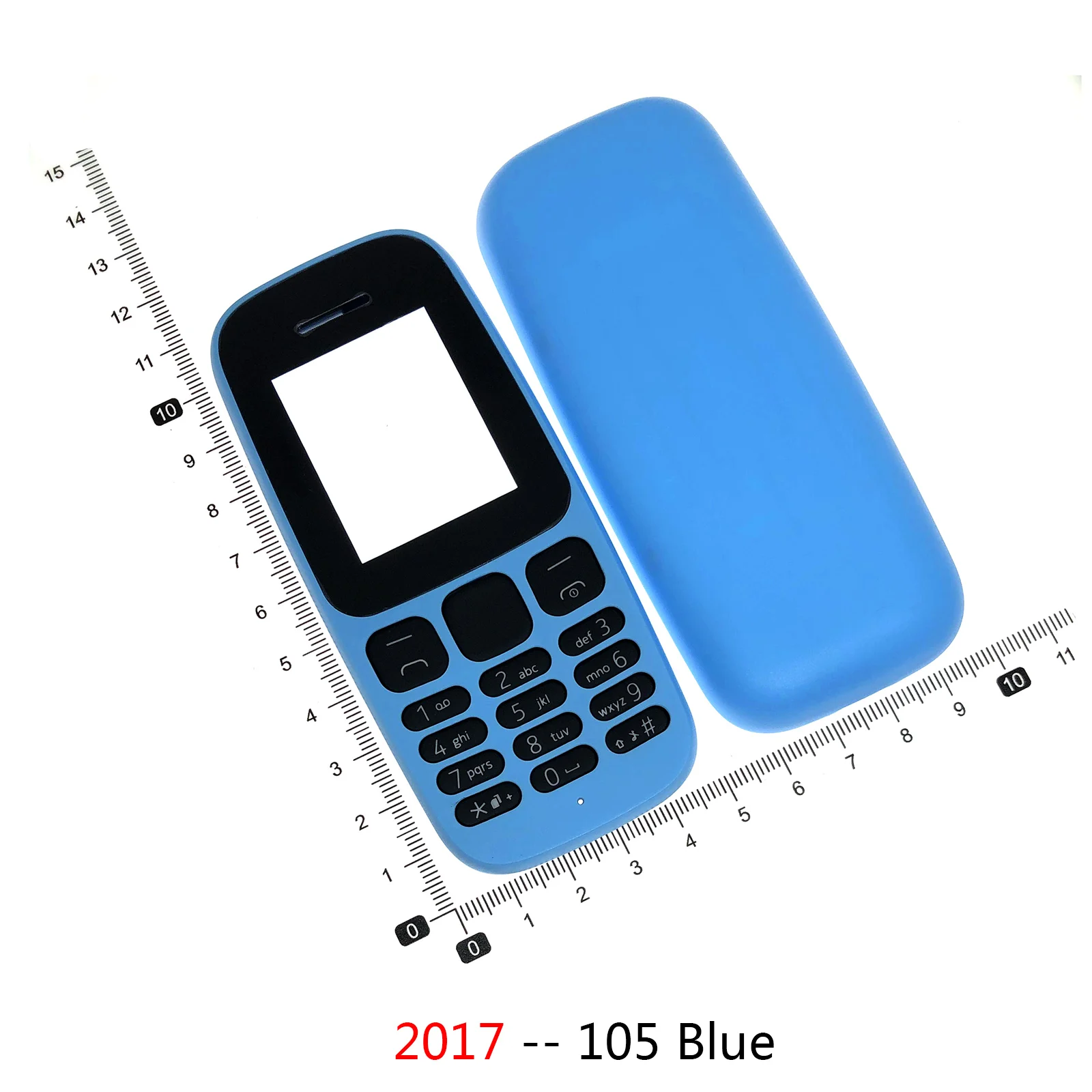 Phone Housing Cover For Nokia 2019 105 2017 105 case Keypad Back Battery Mobile Phone Case Dual card version