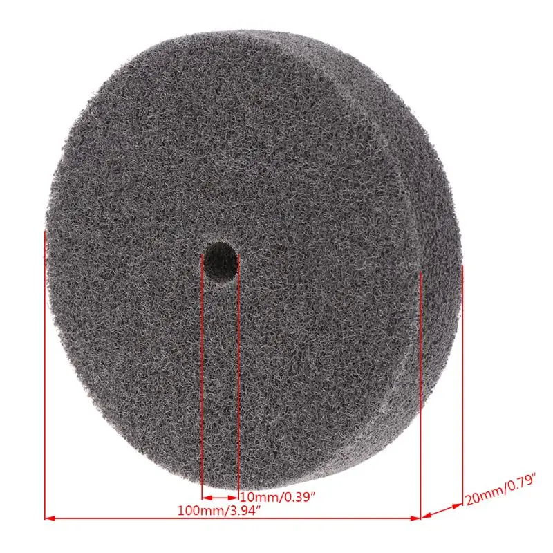 Mini spazzola abrasiva in fibra nylon levigatura per lucidatura della testa lucidatura utensile elettrico abrasivo