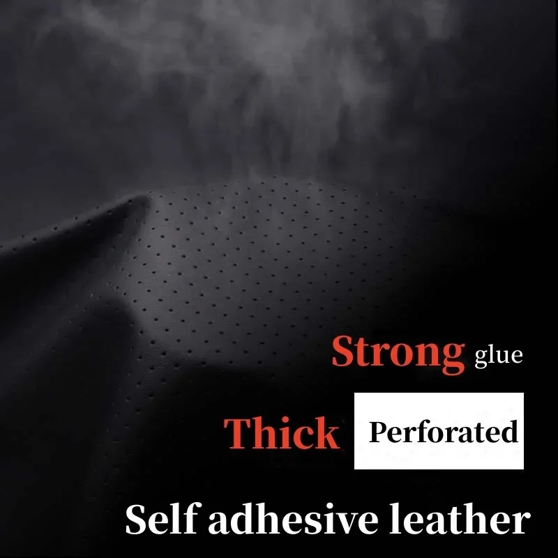 Anti‑scratch Perforated Self Adhesive Leather Soft Breathable Perforated Leather Repair Sticker for Sofa Cushion Car Interior