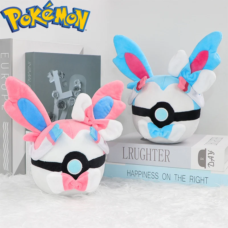 

Pokemon Sylveon Plush Soft Shiny Mimikyu Master PokeBall Stuffed Anime peluche Toy Cute Butterfree Umbreon Birthday Dolls Gifts