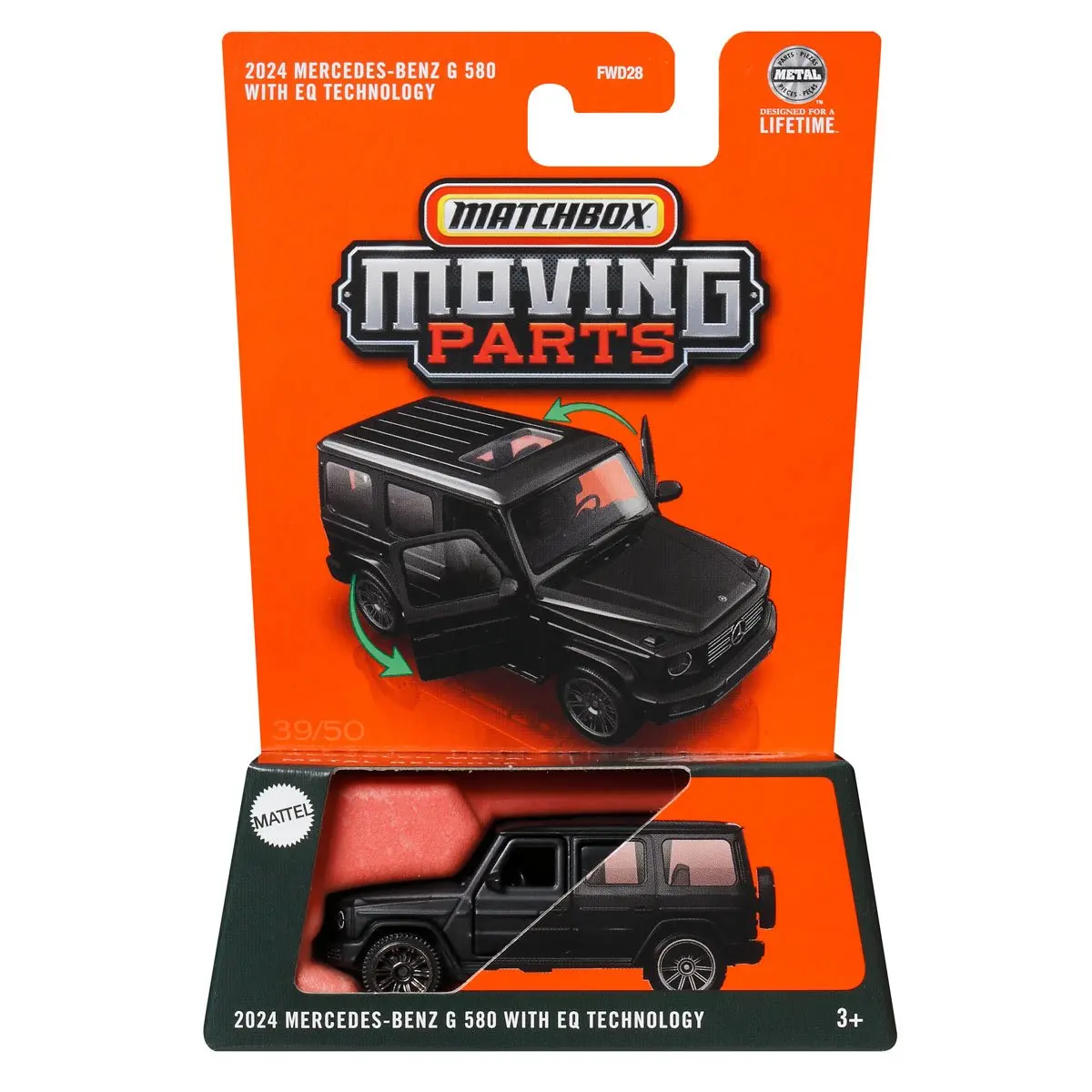 2025 Matchbox Moving Parts 2024 Mercedes-Benz G 580 with EQ Technology 1/64 Die-cast Collection Model  FWD28-9C0B