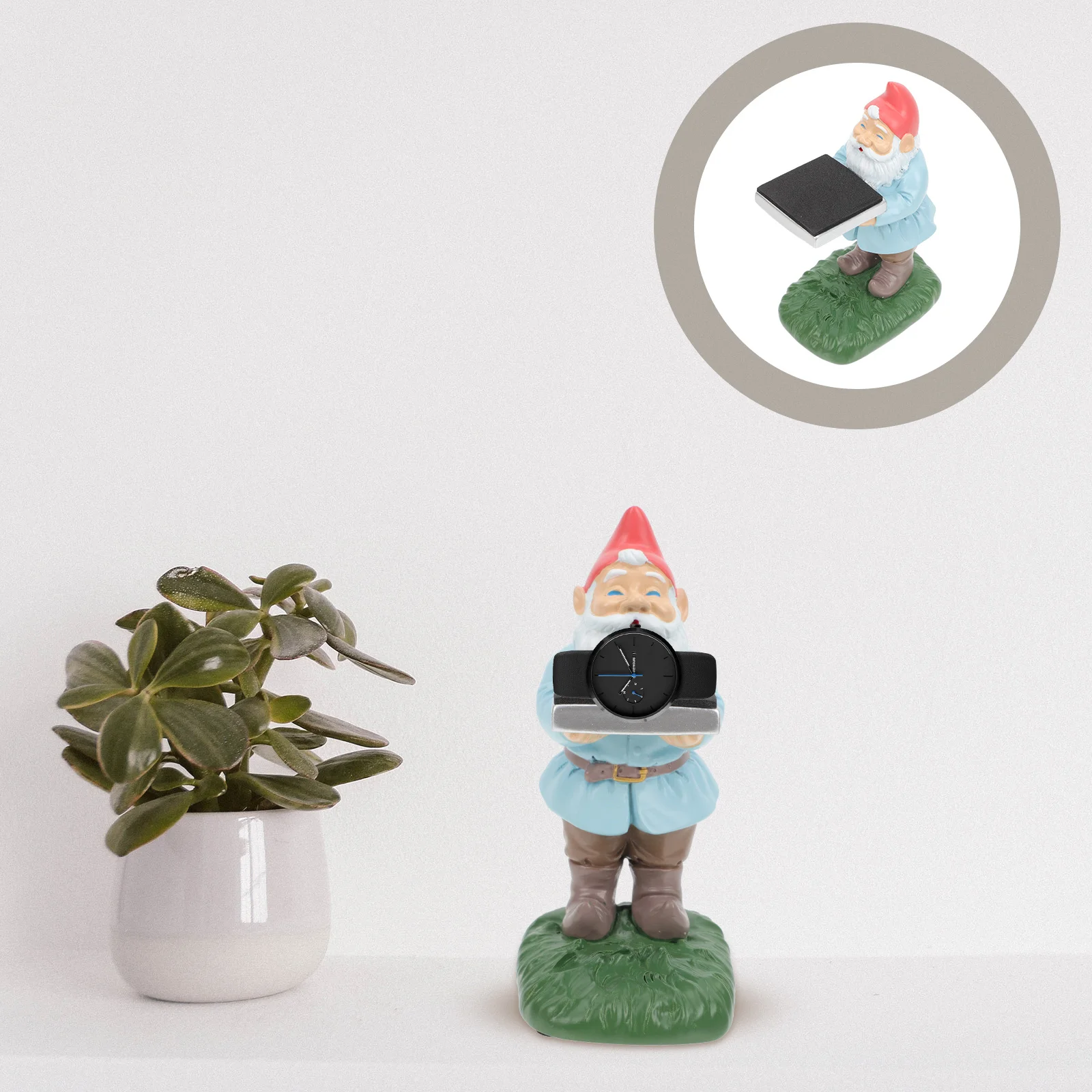

Watch Stand Gnome Adornment Resin Craft Display Rack For Jewelry Storage Desktop Decor Indoor Scene Ornament