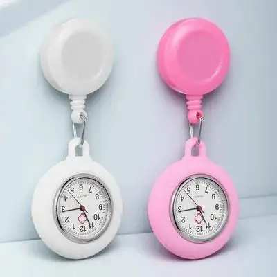 

2pcs Nurse Pocket Watch Retractable Telescopic Nursing Watch With Lightweight Durable For Women Men Gift Nurse