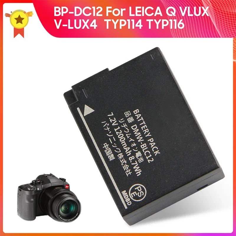 

Replacement Battery BP-DC12 for LEICA Q VLUX V-LUX4 CL TYP116 TYP114 DMW-BLC12 BP-DLC12 Quality Product +tools