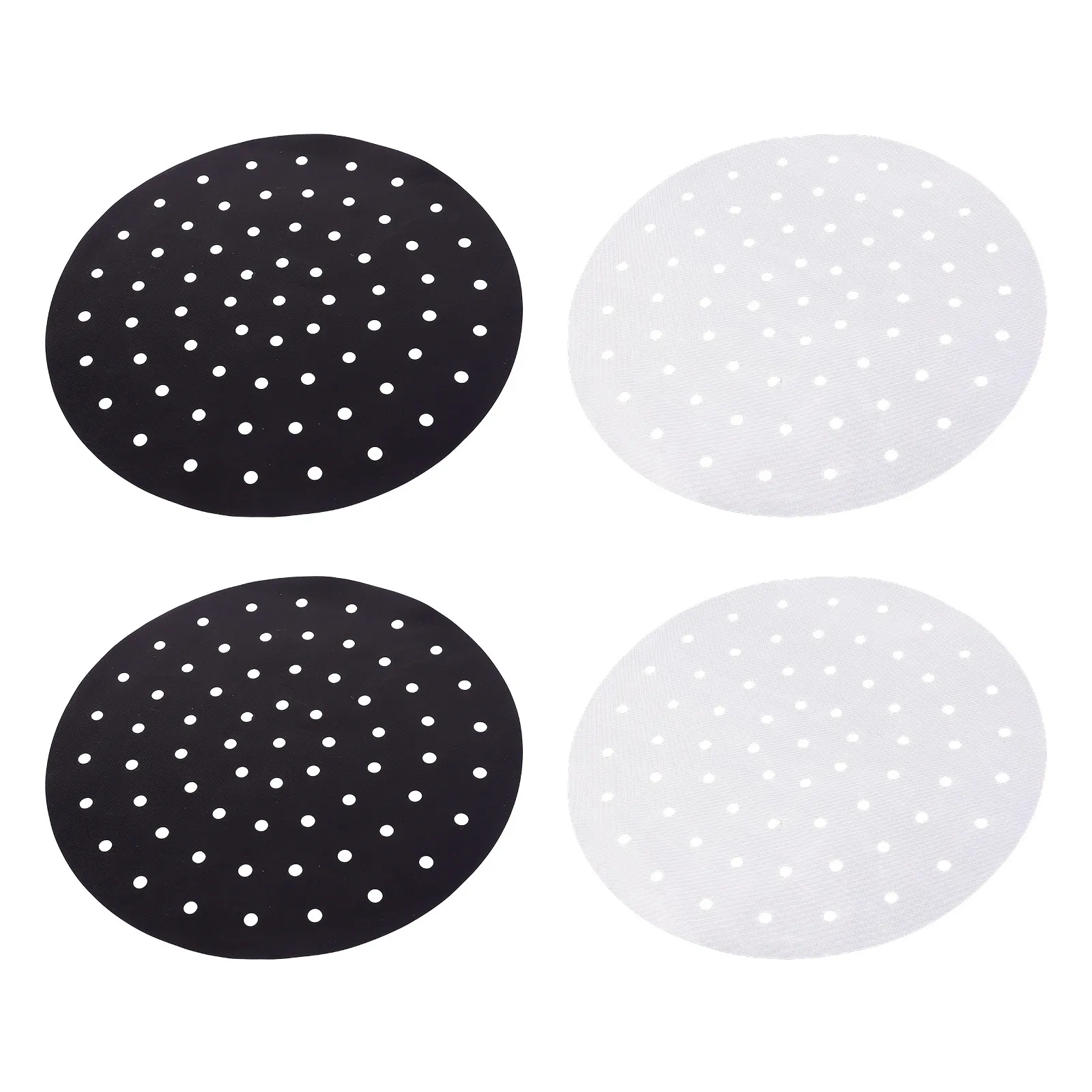 4Pcs High-Temperature Resistant Air Fryer Mats Non-Stick Perforated Baking Liners Reusable Steamer Patch Kitchen Gadget Air