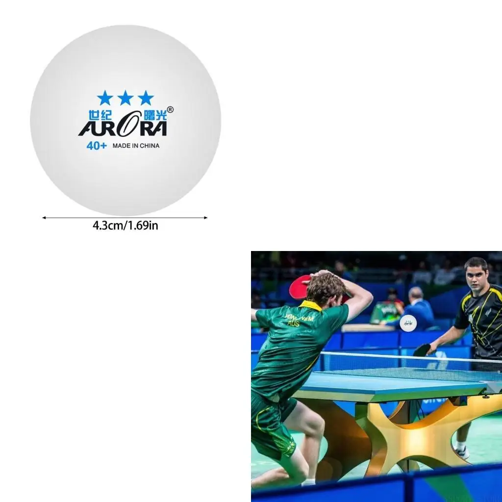 

U2JB 10Pcs Outdoor Game Beginner Adults and Athletes Plastic 40mm Table Tennis