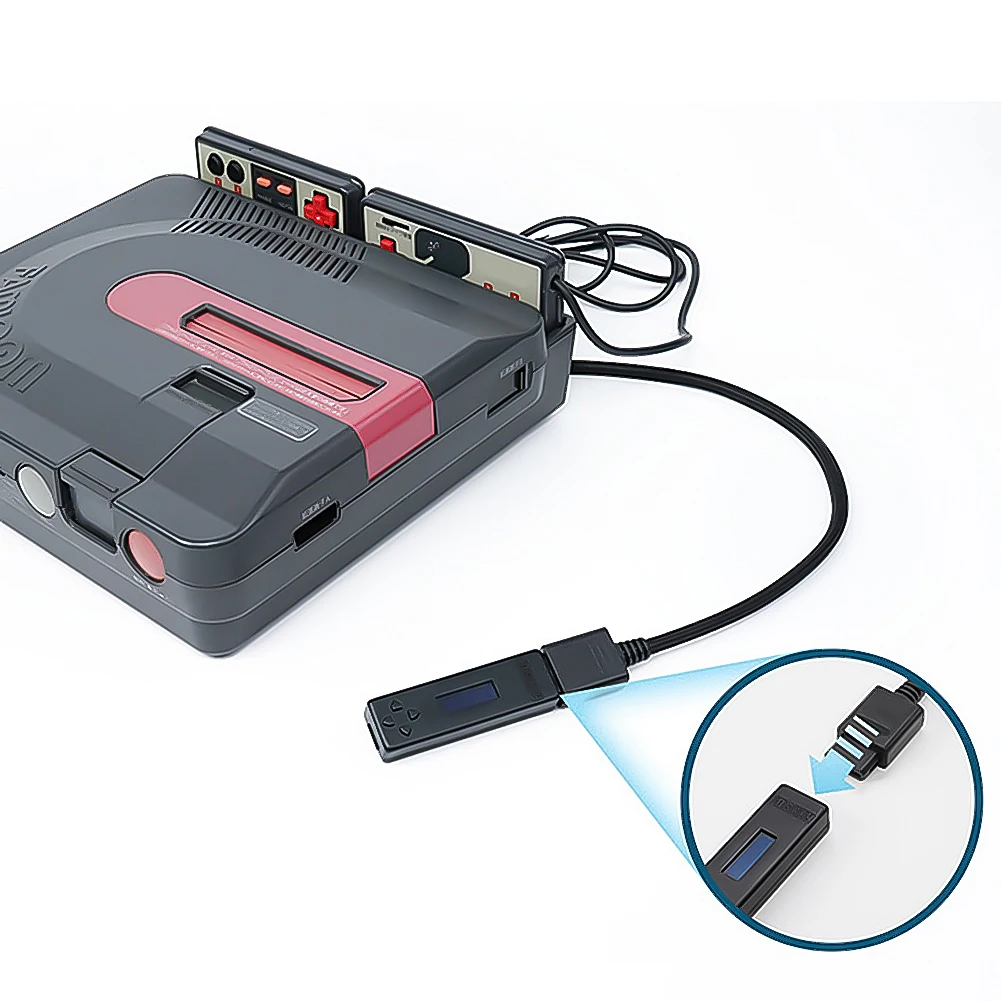 Famicom Disk System Drive Emulator Cable Adapter FDSKey Drive Emulator Connector Hot-Swapping For Sharp Twin Famicom