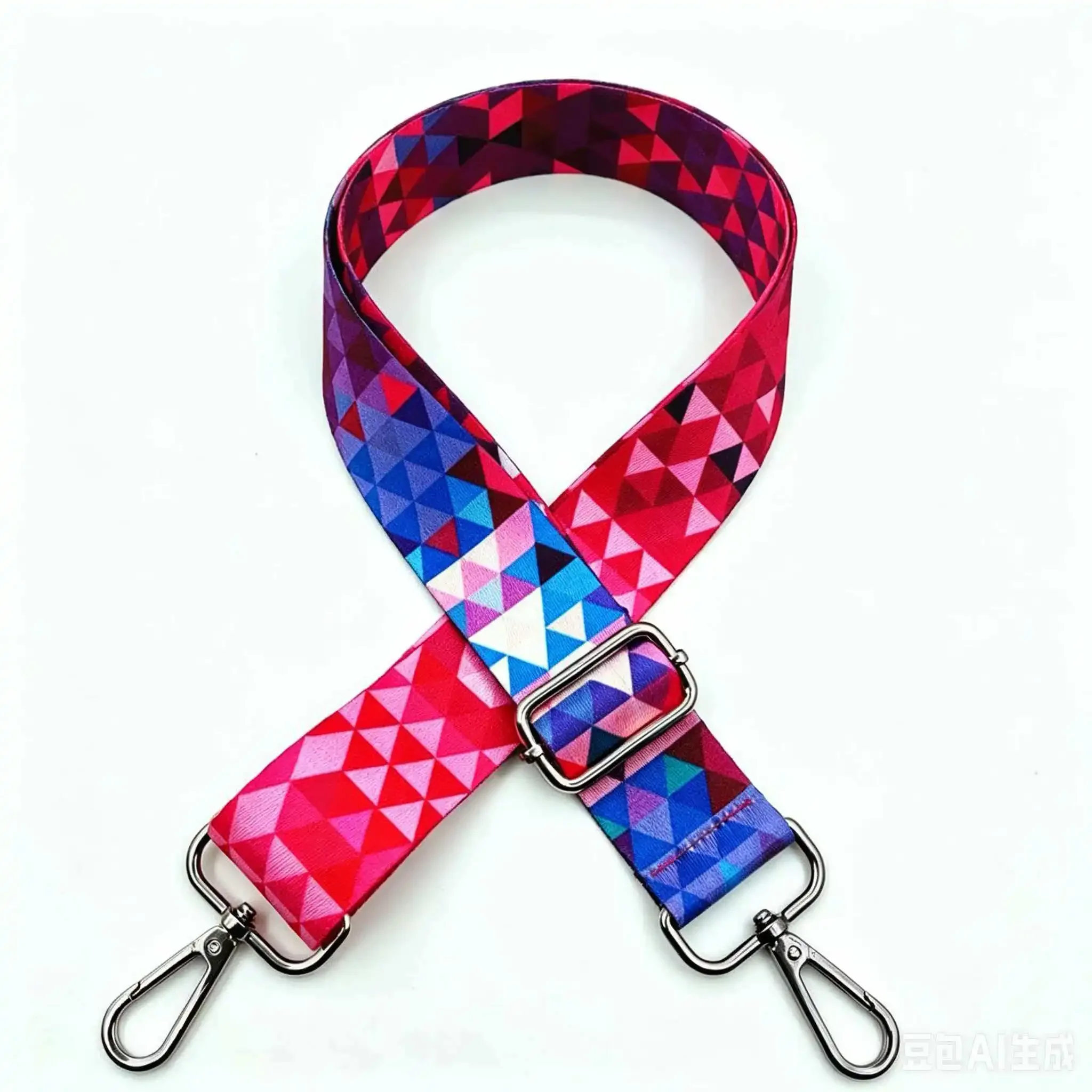 Wide Ethnic Printed Bag Strap Adjustable Crossbody Handbag Replacement Shoulder Strap Colorful Jacquard Purse Belt Bag Accessori