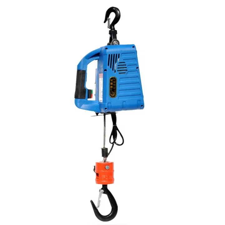 220 V 50HZ 3 In 1 Mini Portable Electric Hoist 300kg Manual Wire Or Wireless Remote Control