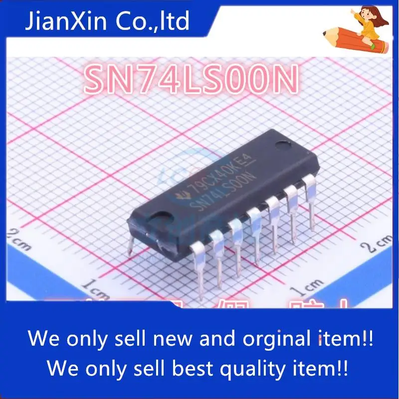 

20pcs 100% orginal new SN74LS00N HD74LS00P DIP14 2 input four NAND gate