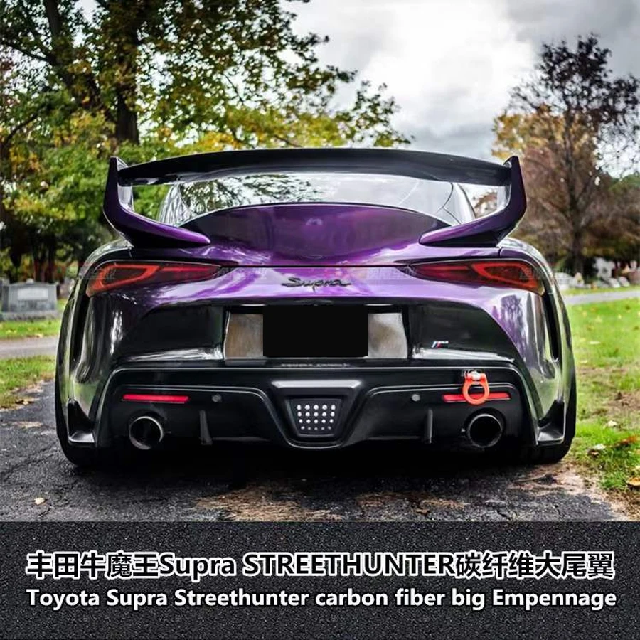 Carbon Fiber Car Rear Trunk Spoiler Rear Wing Tail Wing Parts For Supra A90 S Style 2019-2022 Upgrade Body kit