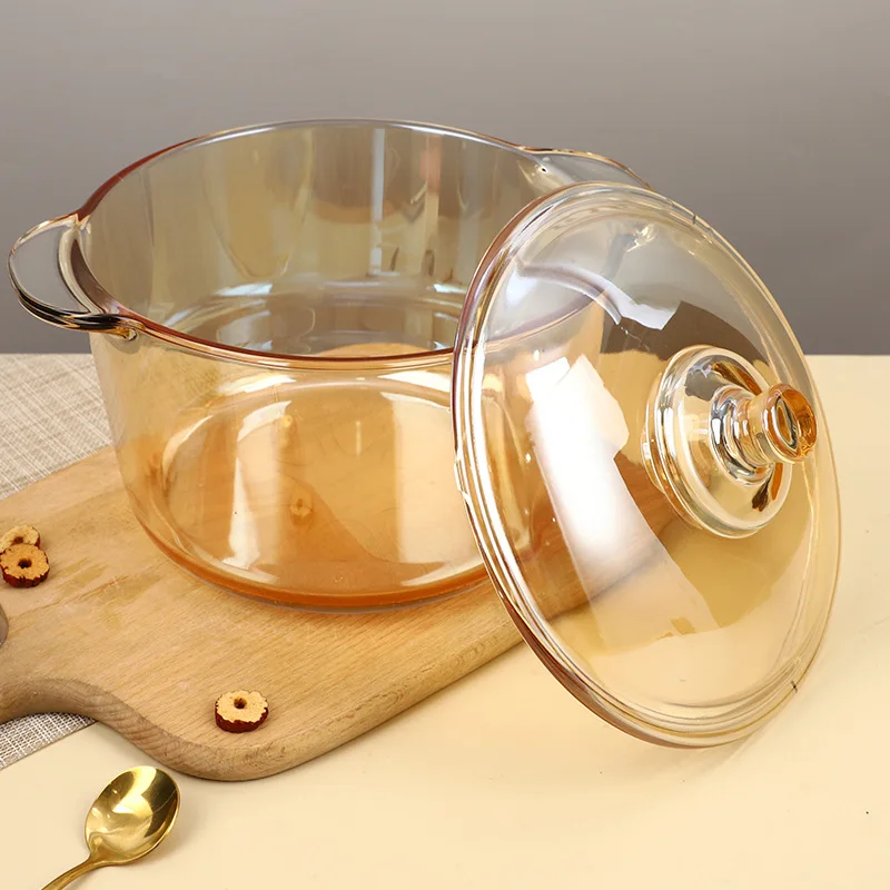 With large extra oven safety cover, suitable for home kitchens, use microwave to cook pots