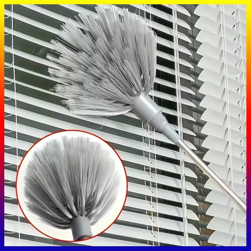 1 Stück, verstellbare Länge, Spinnennetz-Deckenreiniger – Robuster Metallbesen mit ergonomischem Griff, vielseitiges Staubentfernungswerkzeug für verschiedene Oberflächen. – Detail 6