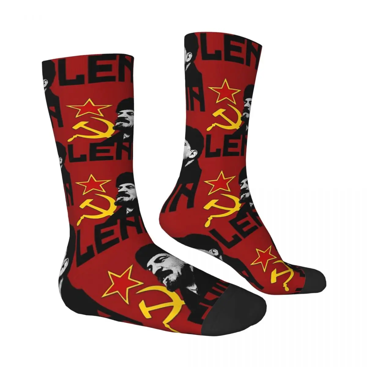 VLADIMIR LENIN CCCP Unisex Winter Socks Outdoor Happy Socks Street Style Crazy Sock