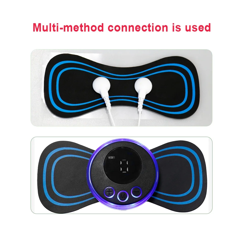 Image 7: 10/20 pièces Patchs de massage pour le cou, Patchs de gel de remplacement pour stimulateur musculaire EMS, stimulateur corporel TENS amincissant pour entraînement des hanches