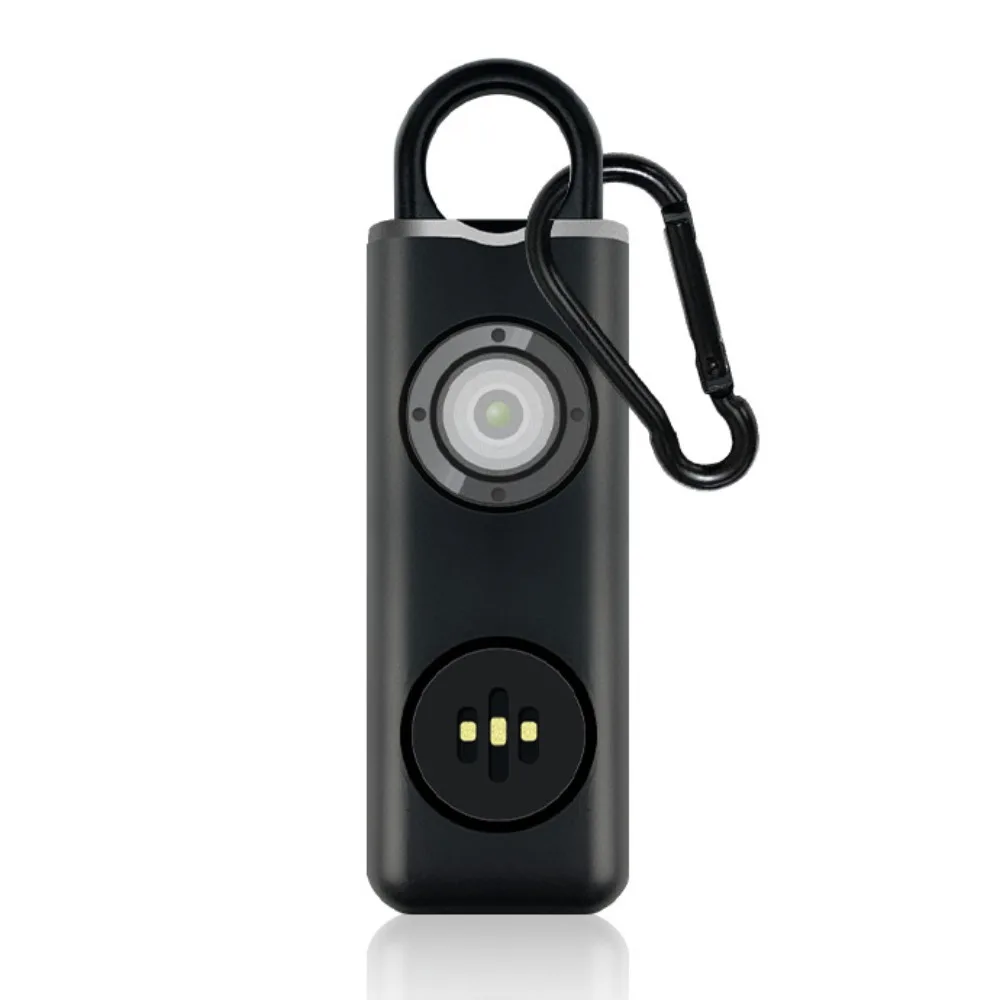 

130, безопасный звук, высокий дБ, персональная сигнализация, светодиодный стробоскоп с низким уровнем заряда батареи, портативный брелок для сигнализации с подвесным крючком, портативный