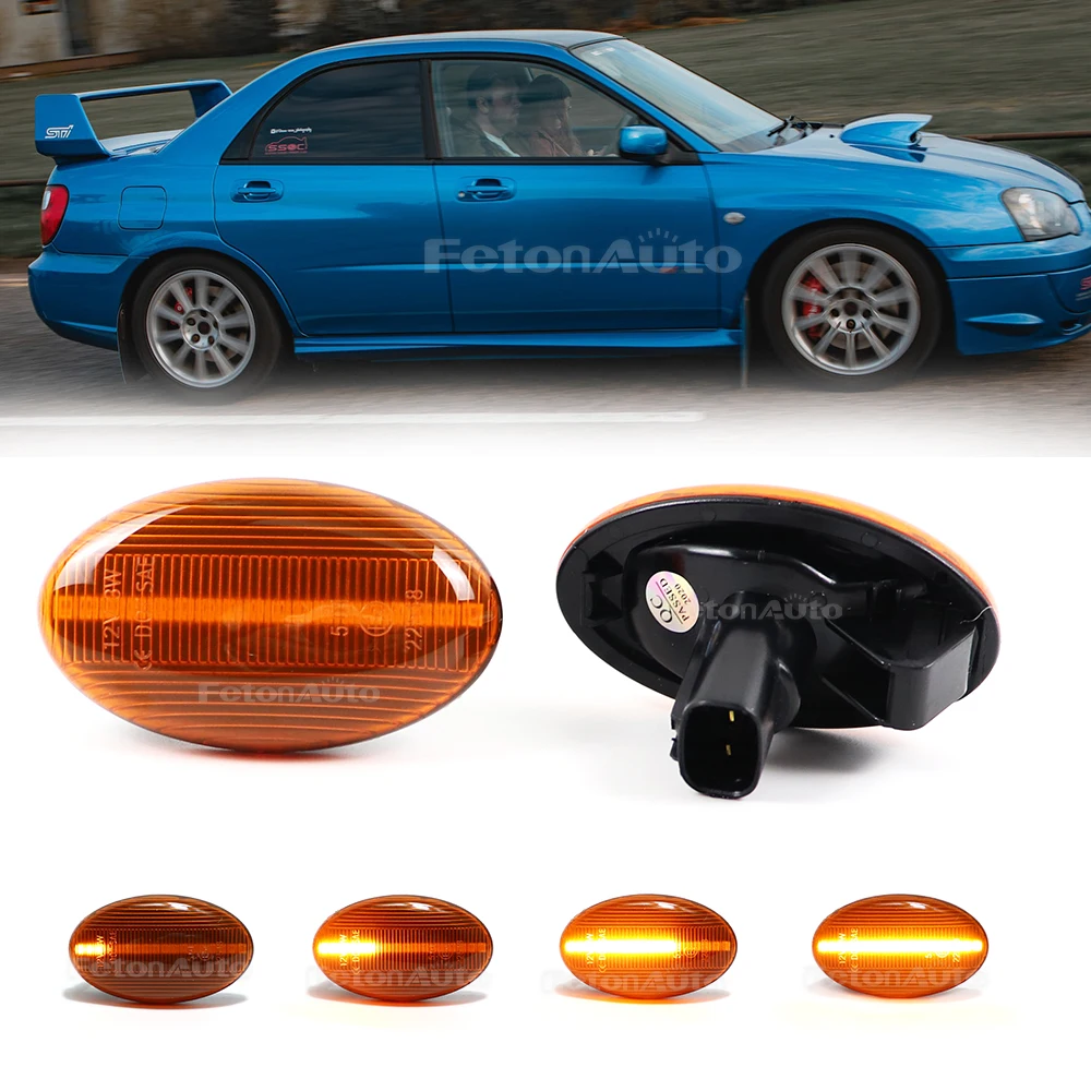 Luz LED intermitente secuencial para Subaru Liberty 2000-2003 Forester Impreza WRX STI GDA GDB 2002-2007