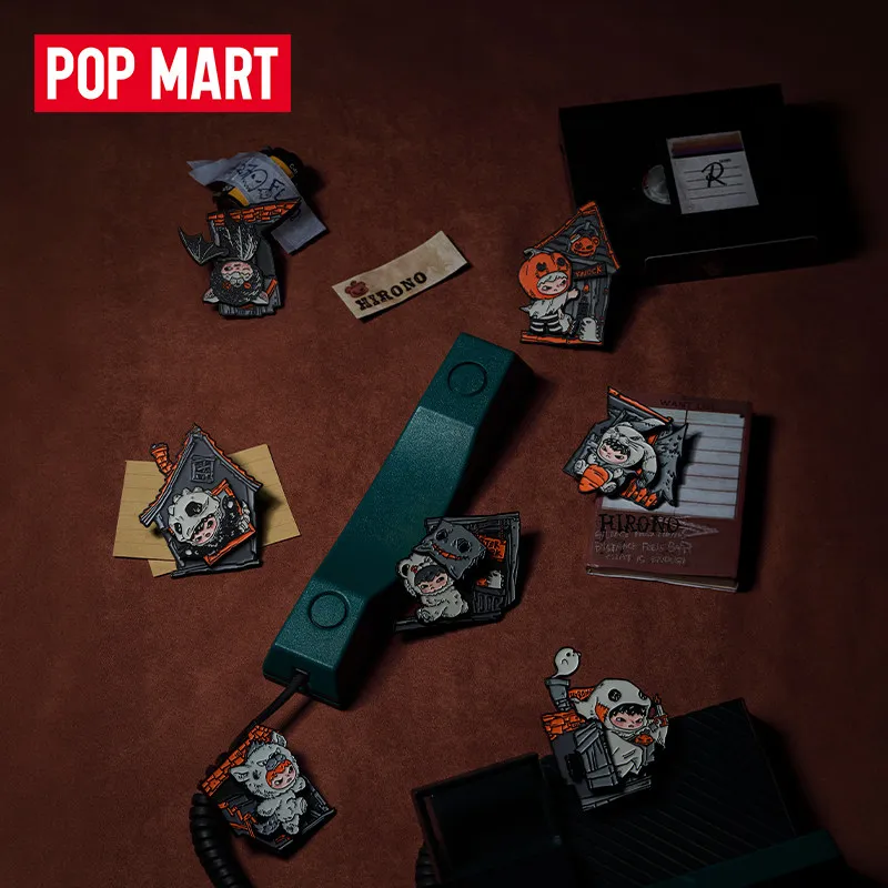 POPMART Hirono AFTER DARK Series Fridge Magnet Blind Box Mystery Box Doll Cute Anime Figure Guess Bag Toys Desktop