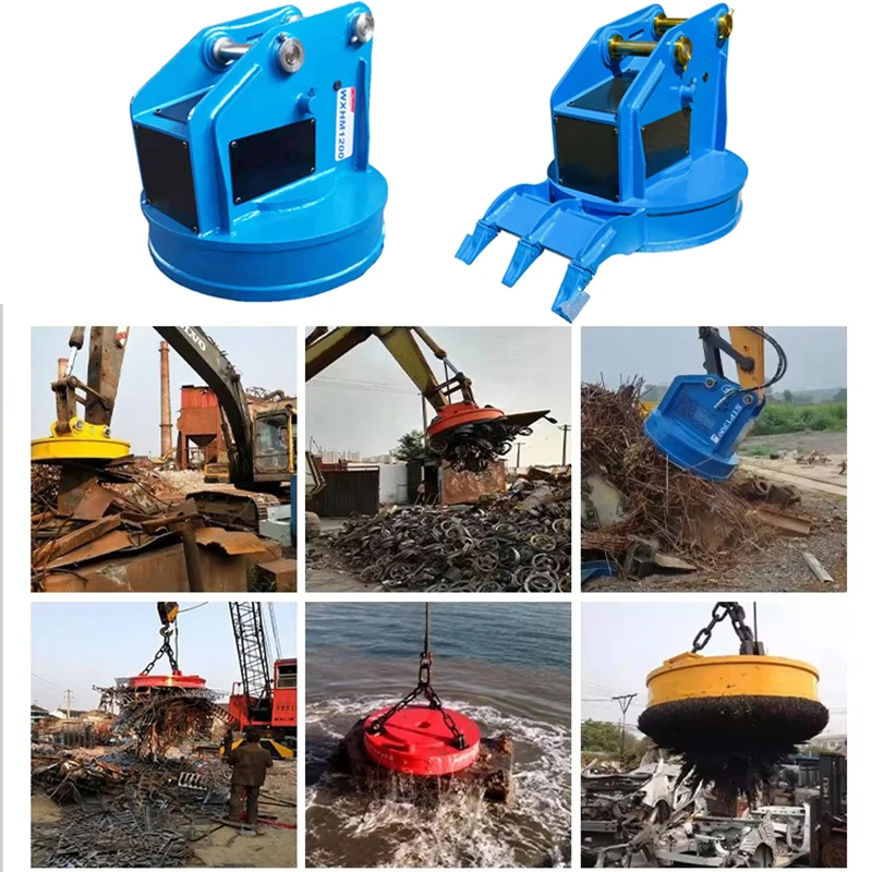 Factory Direct Sale Hydraulic Lifting Magnet Electric Magnet Electromagnet Hydraulic Excavator Lifting Magnet High Quality