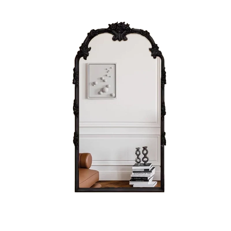 تصميم مرايا ماكياج كامل الجسم الشمال زينة غرفة المعيشة مرآة حائط الشقق العتيقة Miroir Sur Pied أثاث المنزل #6
