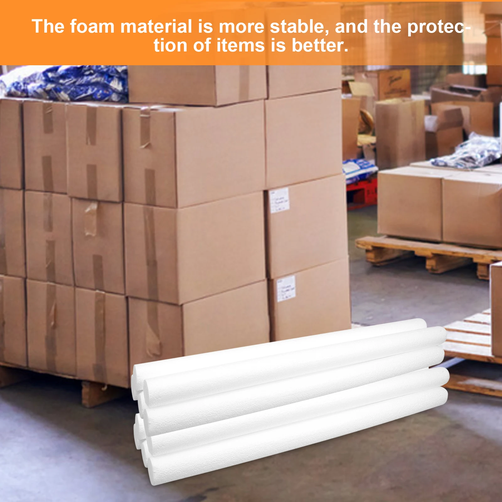 10pcs Anti Vibration Foam Rods Express Packing Insert For Oil Paintings Calligraphy Murals Shockproof Protection Delivery