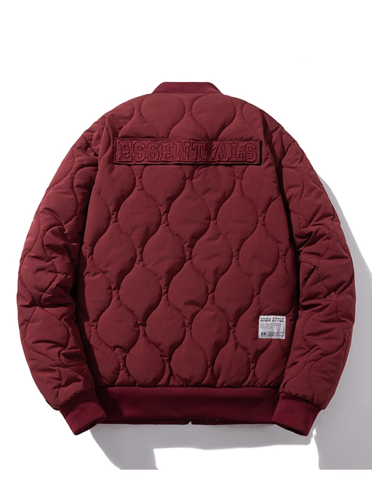 

Thiened Retro Diamond Pattern Cotton Jaet for Men And Women Warm Baseball Sle Pilot Jaet Couple Matching Winter Coat