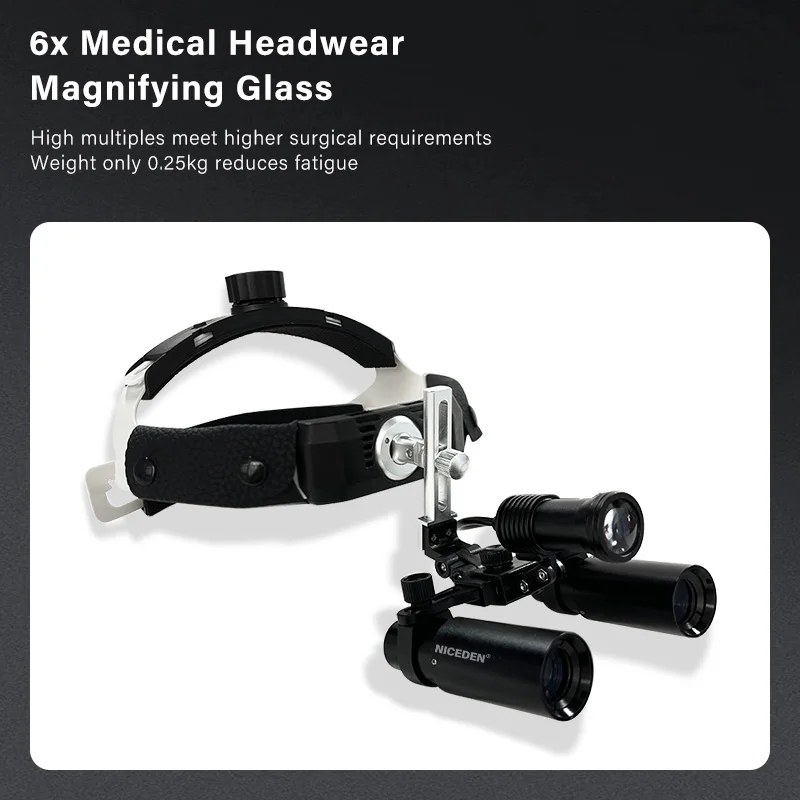 New Dental 6X Medical Dentist Loupe Magnifier Magnifying Glasses Loupes Surgical Equipment